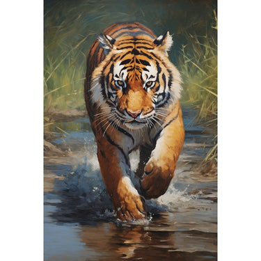 Tiger Canvas on Canvas
